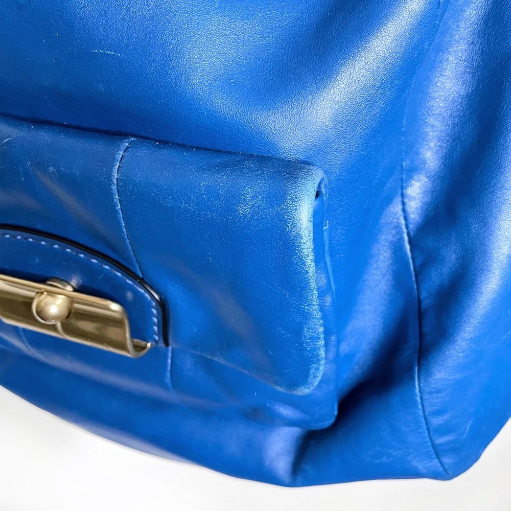 ⚡️SOLD⚡️ coach large blue leather kristin hobo bag - Picture 12 of 15